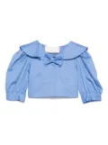 Miss Blumarine bow-detail shirt - Blue