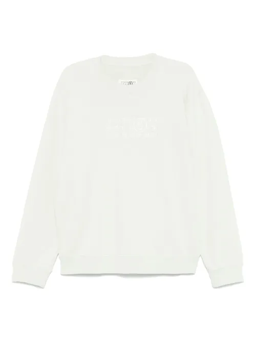 Sweat à numéro signature imprimé - MM6 Maison Margiela - Modalova