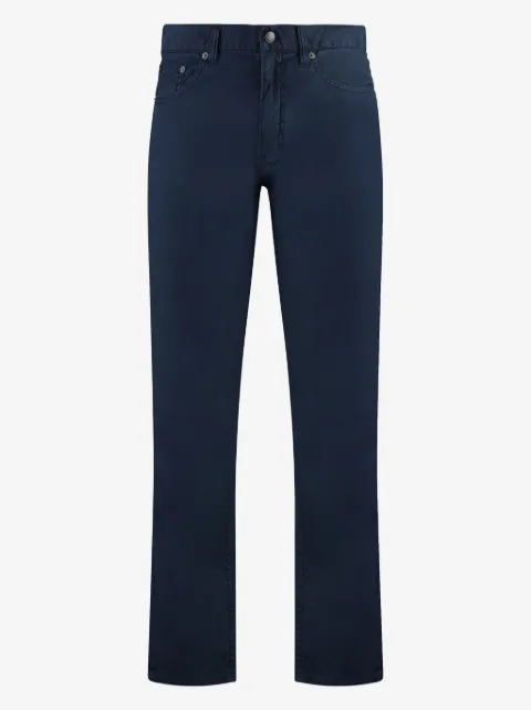 Gant logo-patch straight-leg jeans