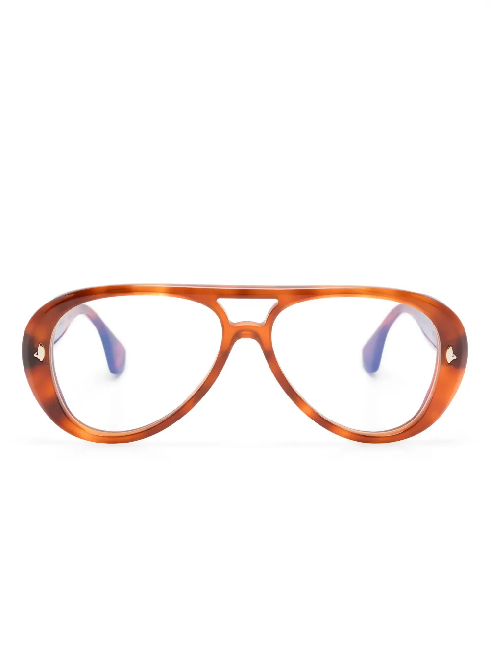 Sestini Eyewear Sedici glasses | Brown | Image 1