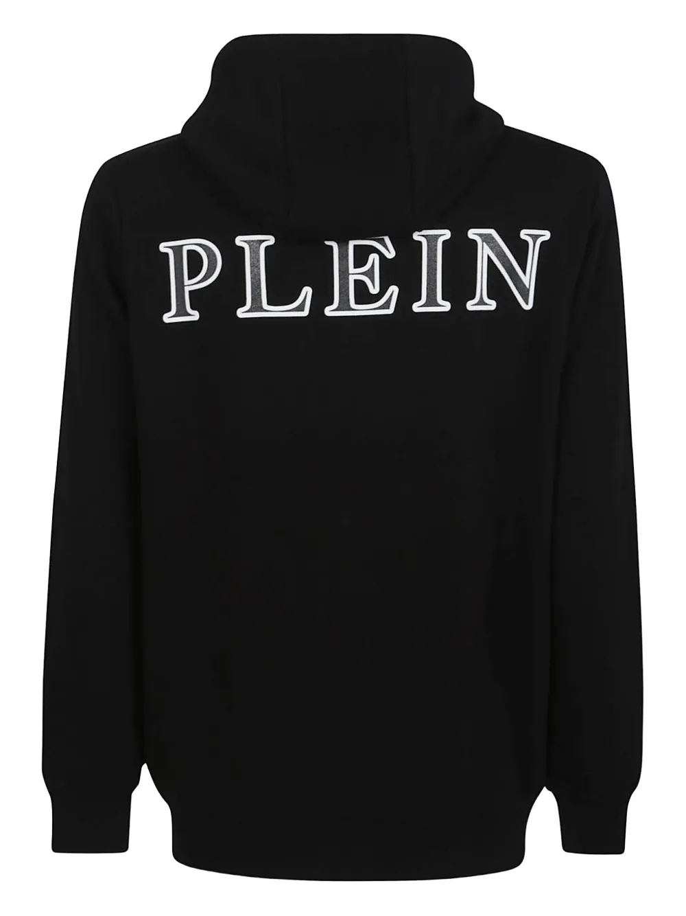 Philipp Plein Hoodie met logopatch Zwart