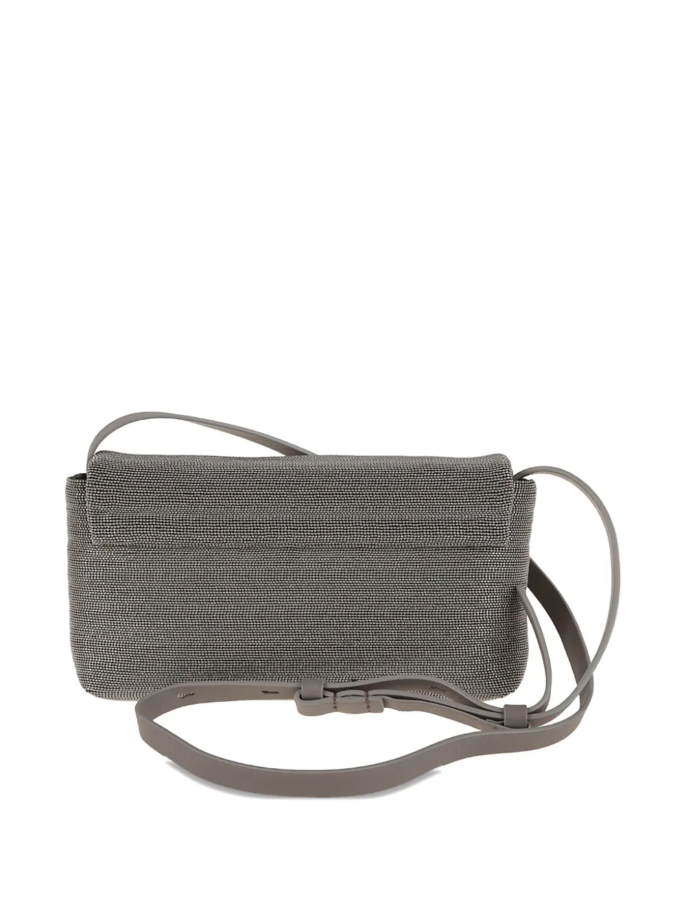 Shop Brunello Cucinelli Monili-chain Mini Bag In Silver