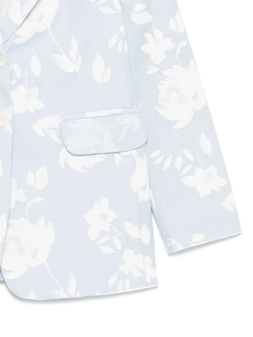 Miss Grant Kids Blazer met bloemenjacquard Blauw