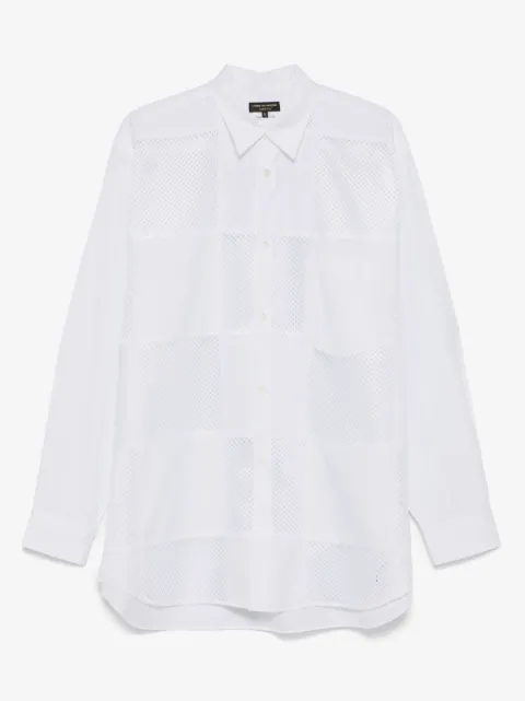 Comme des Garçons Homme Plus perforated-panel shirt