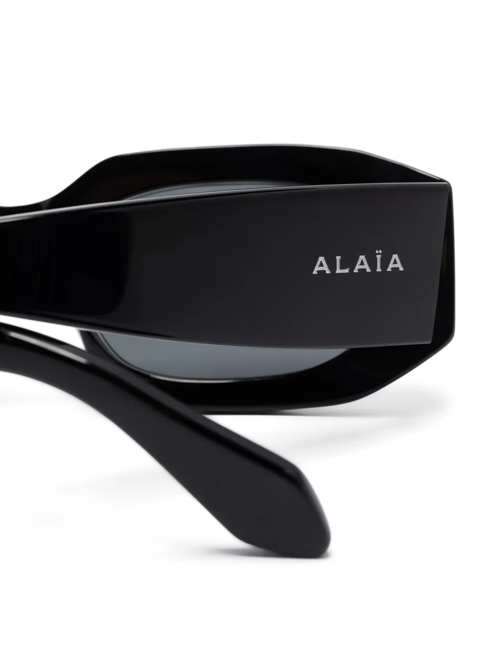 Alaia Eyewear Zonnebril met geometrisch montuur Zwart