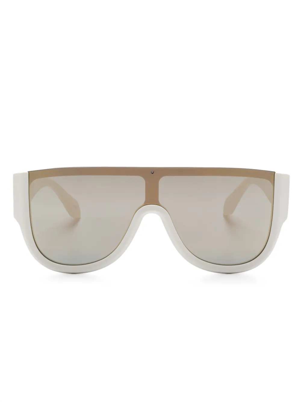 Alaïa logo-engraved sunglasses | White | Image 1