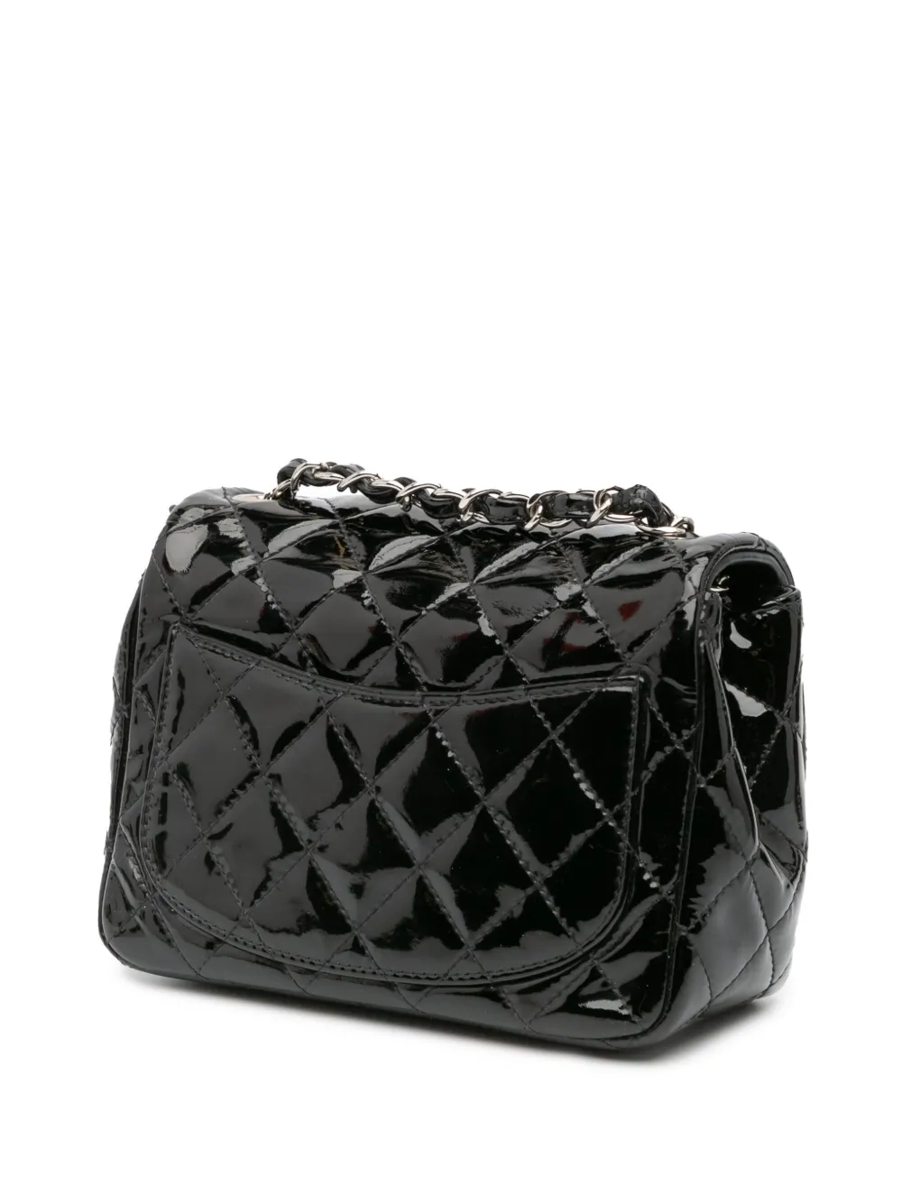 CHANEL Pre-Owned 2014-2015 Mini Square Classic Patent Single Flap crossbody bag | Pre-Owned | Image 2