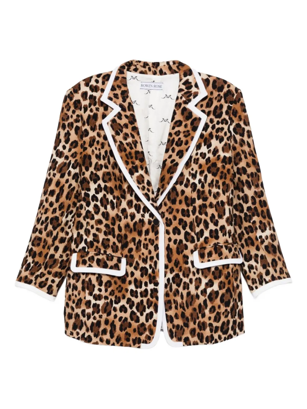 Rowen Rose leopard print jacket | Brown | Image 1