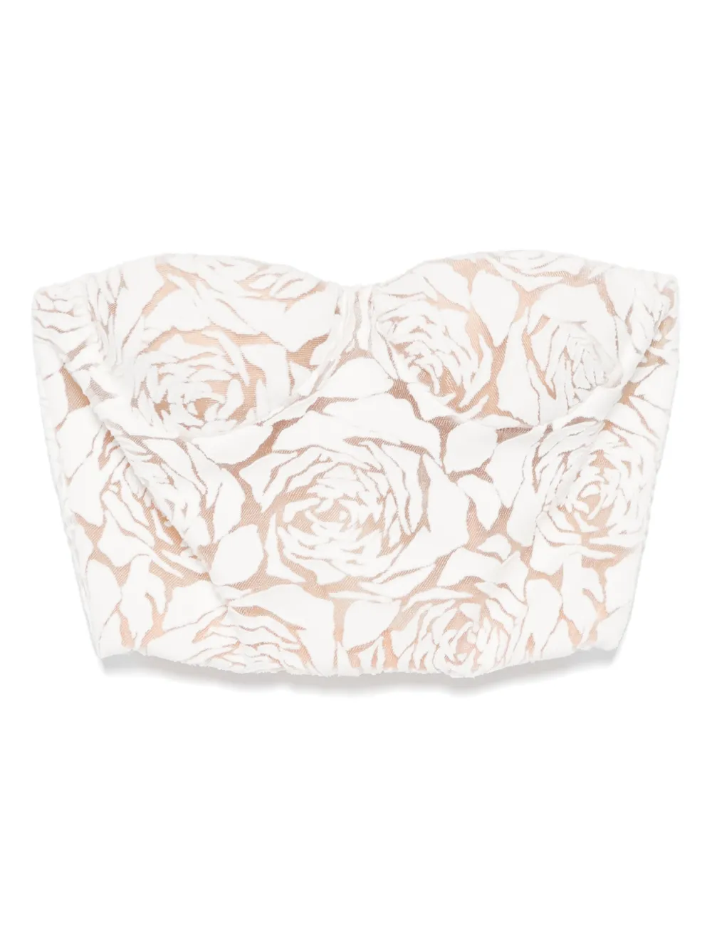 Ermanno Scervino haut crop à fleurs | blanc | Image 1