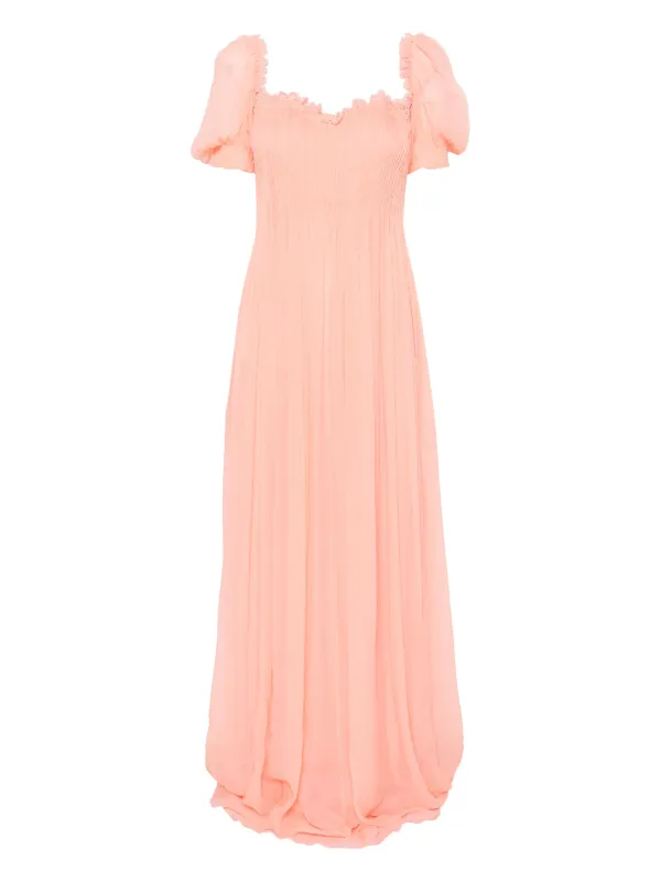 ermanno scervino pink dress Ermanno Scervino Pleated Maxi Dress | Pink
