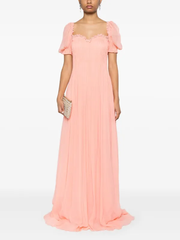 ermanno scervino pink dress Ermanno Scervino Strapless Draped Gown in Pink