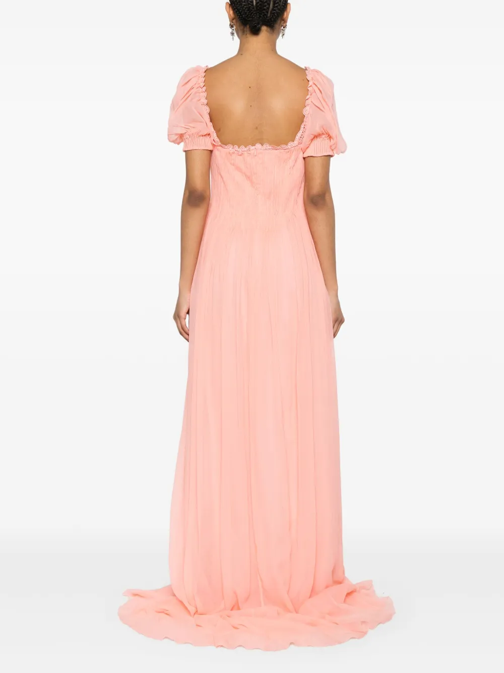 Ermanno Scervino Geplooide maxi-jurk Roze