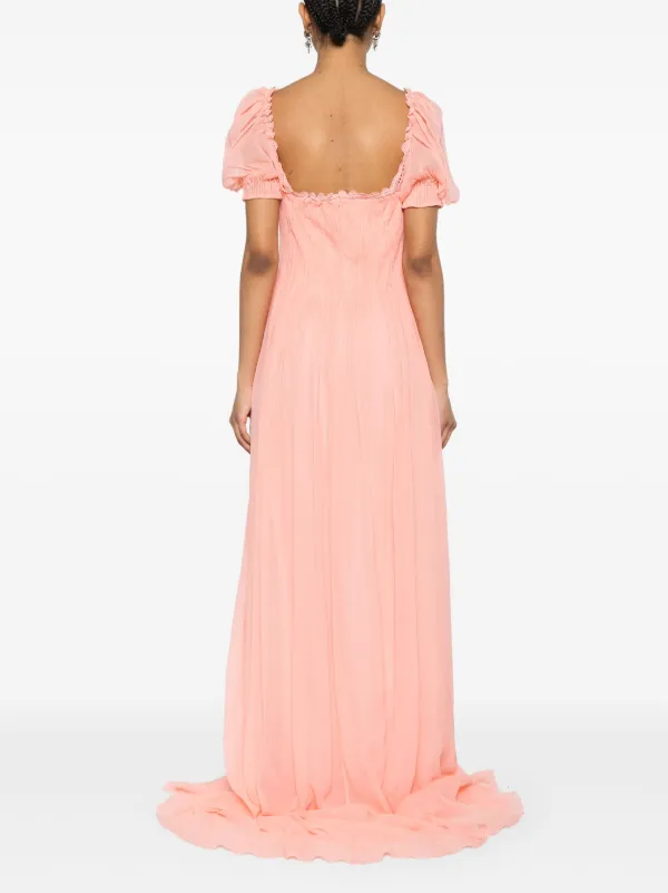 ermanno scervino pink dress Ermanno Scervino Pleated Maxi Dress | Pink