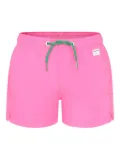 MC2 Saint Barth Kids logo-patch swim shorts - Pink