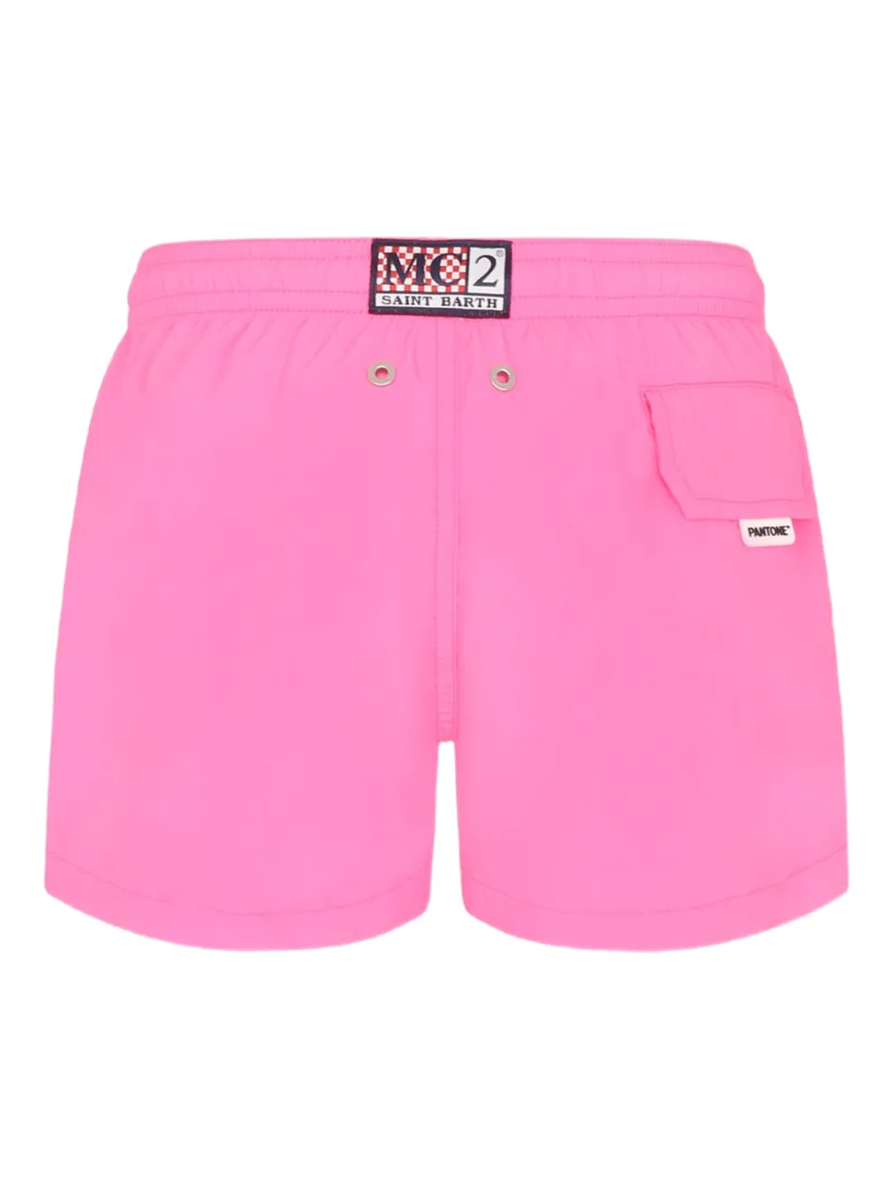 MC2 Saint Barth Kids Zwembroek met logopatch Roze