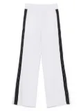 Ea7 Emporio Armani stripe-trim track pants - White