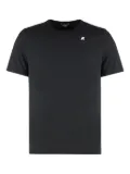 K-Way Adame crew-neck cotton T-shirt - Black