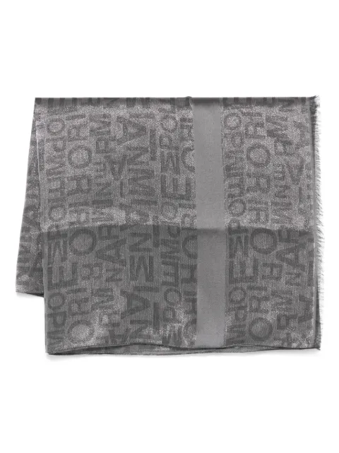 Emporio Armani logo-jacquard scarf
