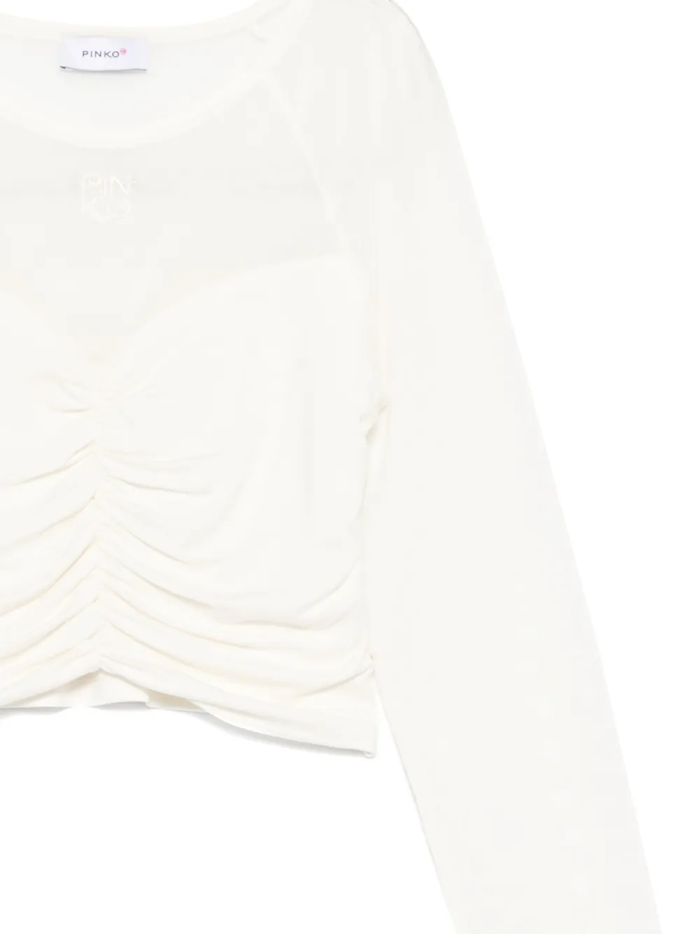 Pinko Kids Top met tulen vlak Wit