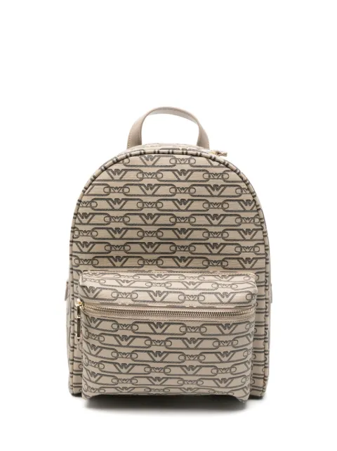 Emporio Armani mini monogram-print backpack
