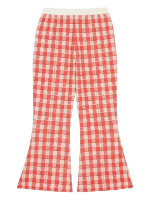 Guest In Residence pantalones con motivo de cuadros gingham