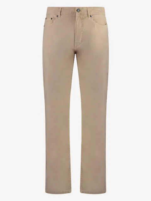 Gant logo-patch straight-leg jeans
