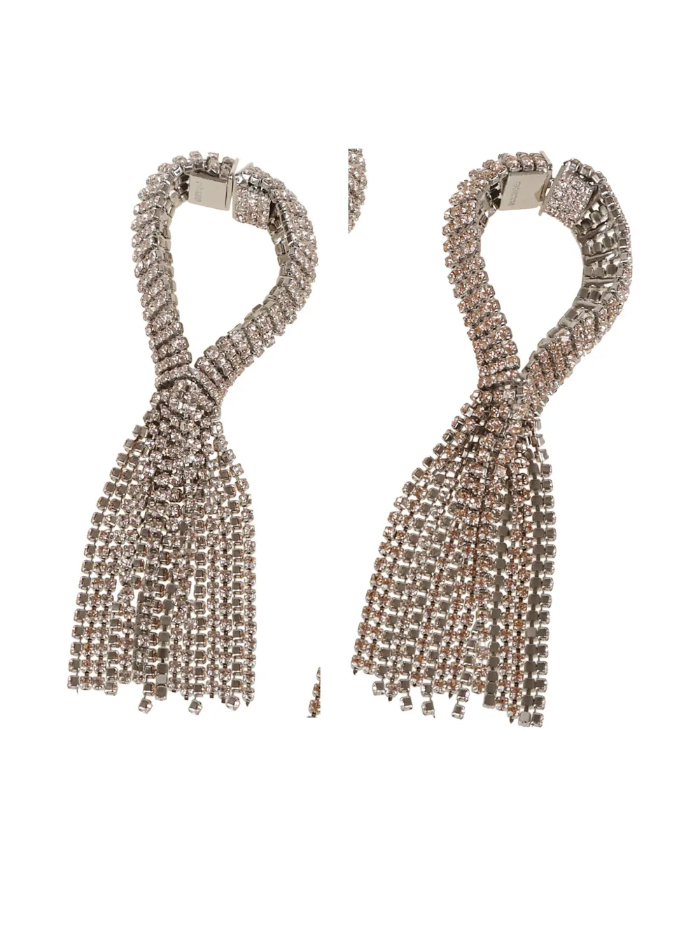 Rabanne Crystal-embelished Earrings In Silver
