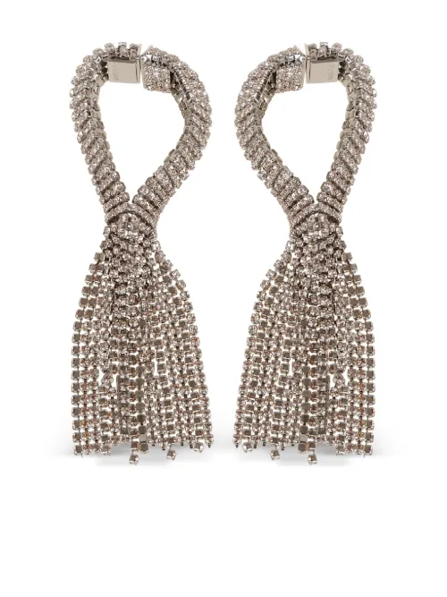 Boucles d'oreilles serties de cristaux - Rabanne - Modalova
