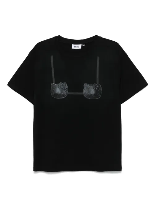 X Hello Kitty t-shirt imprimé soutien gorge - GCDS - Modalova