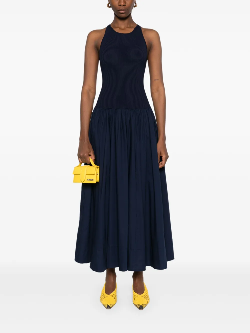 STAUD Yamila maxi-jurk - Blauw