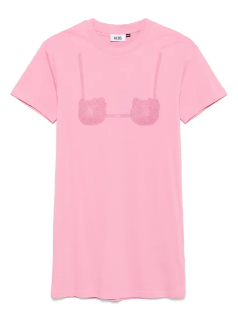 GCDS vestido corto con brasier estampado de GCDS x Hello Kitty