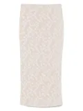 FENDI bloom-jacquard midi skirt - Neutrals