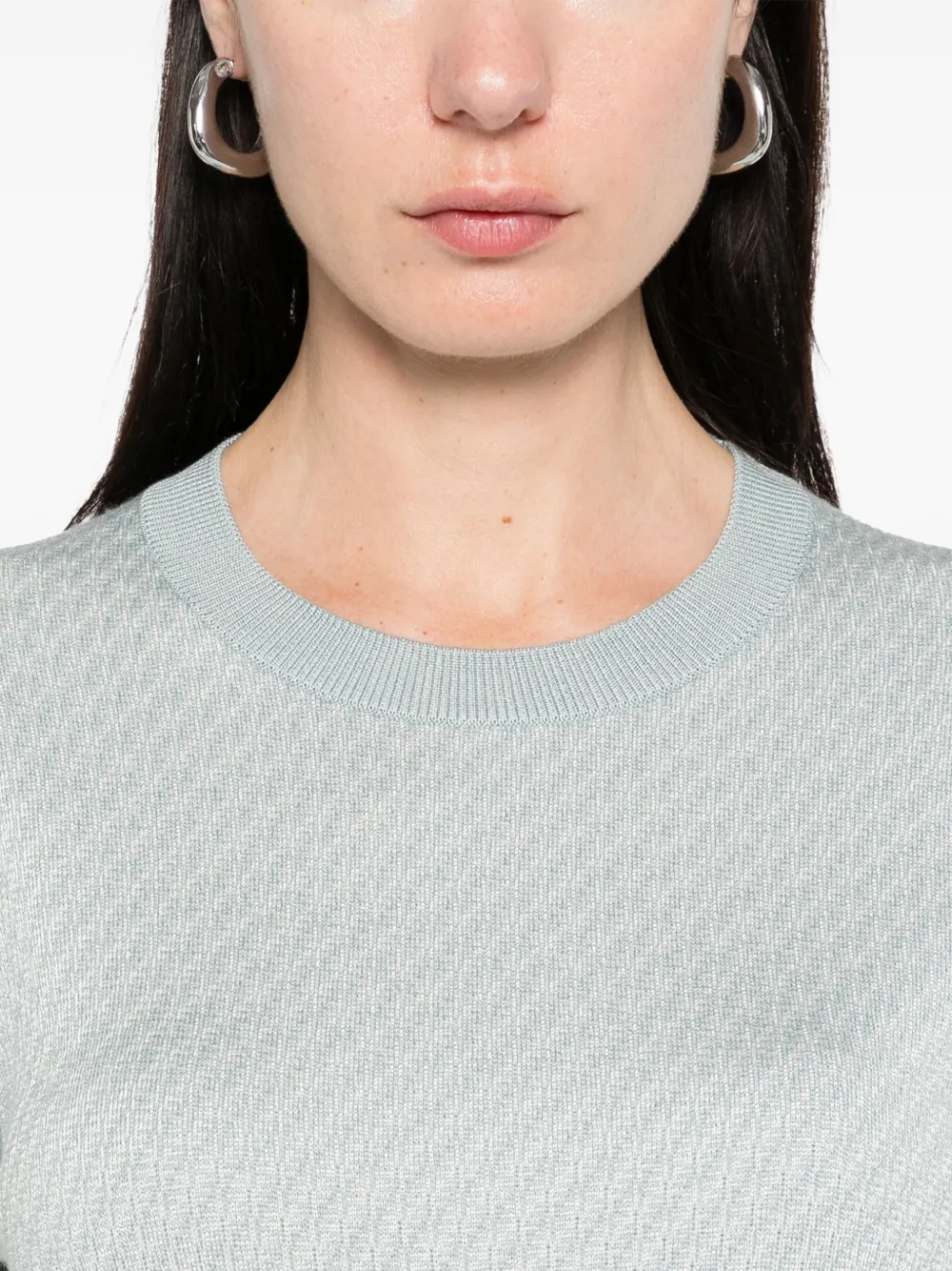 FENDI T-shirt met FF-logo Groen