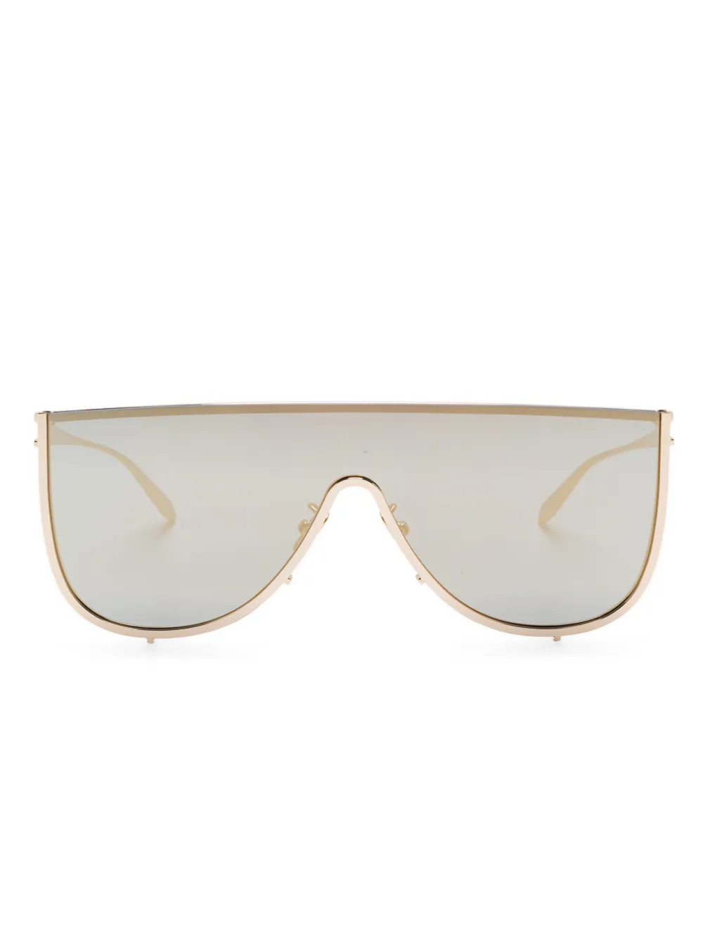 Alaïa shield-frame sunglasses | Gold | Image 1