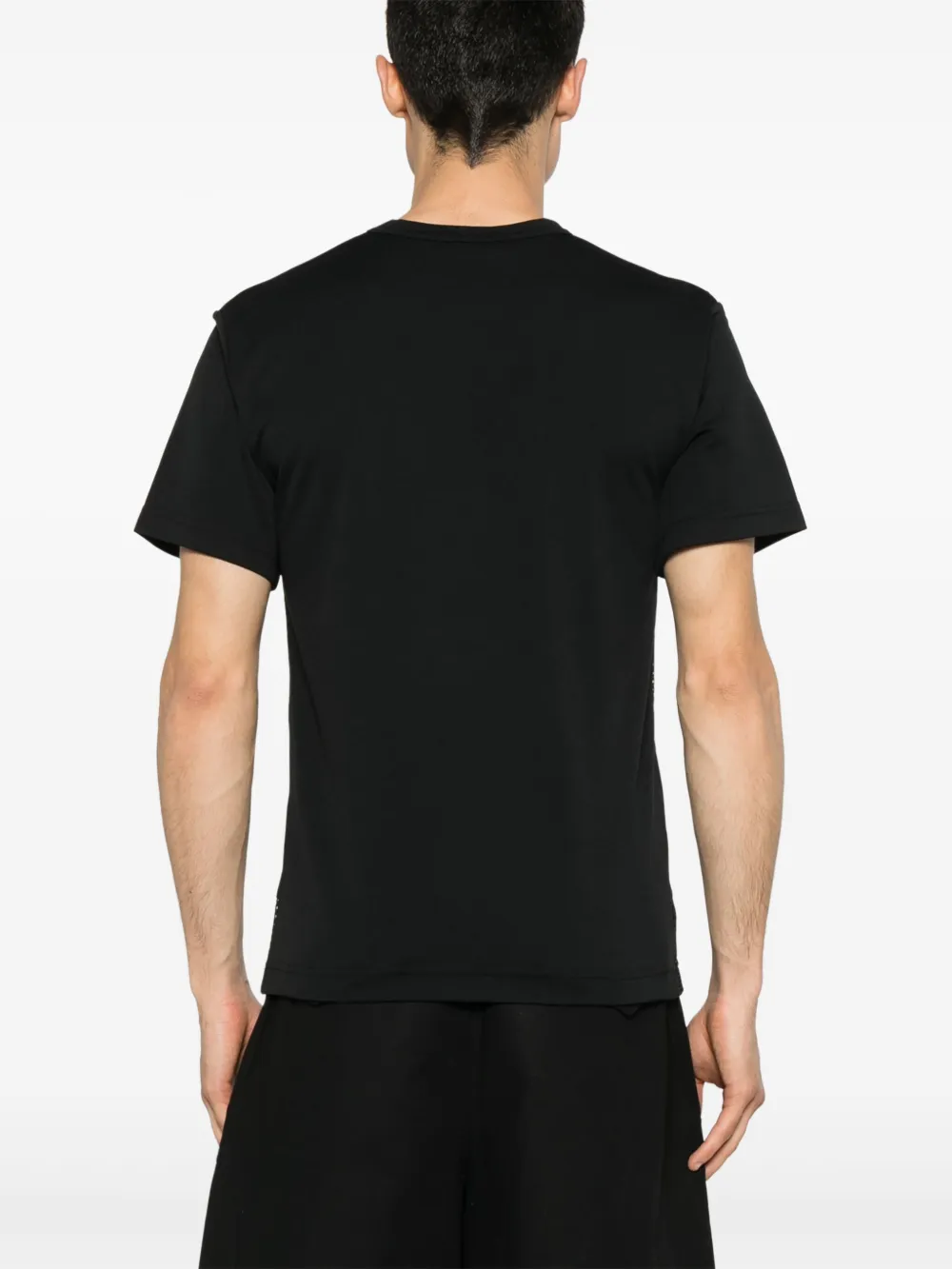Comme des Garçons Homme Plus Geruit T-shirt Zwart