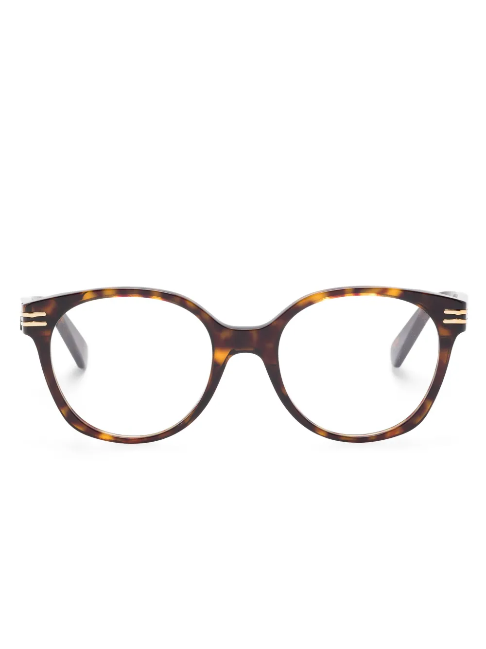 Bvlgari round-frame glasses | Brown | Image 1