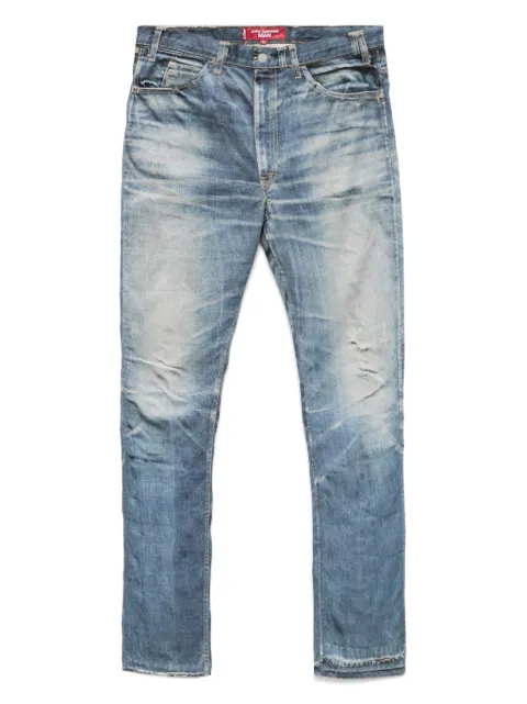 Junya Watanabe MAN pantalones con estampado de mezclilla