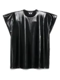 Junya Watanabe foiled T-shirt - Black