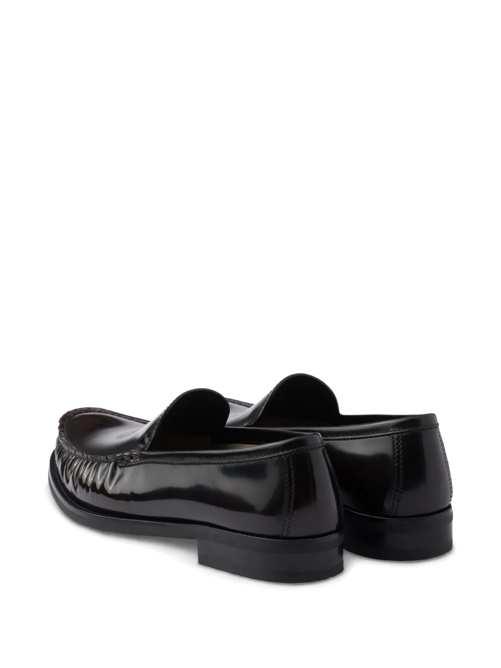 Prada leather loafers Brown