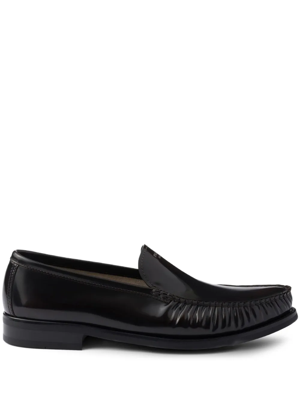 Prada leather loafers Brown
