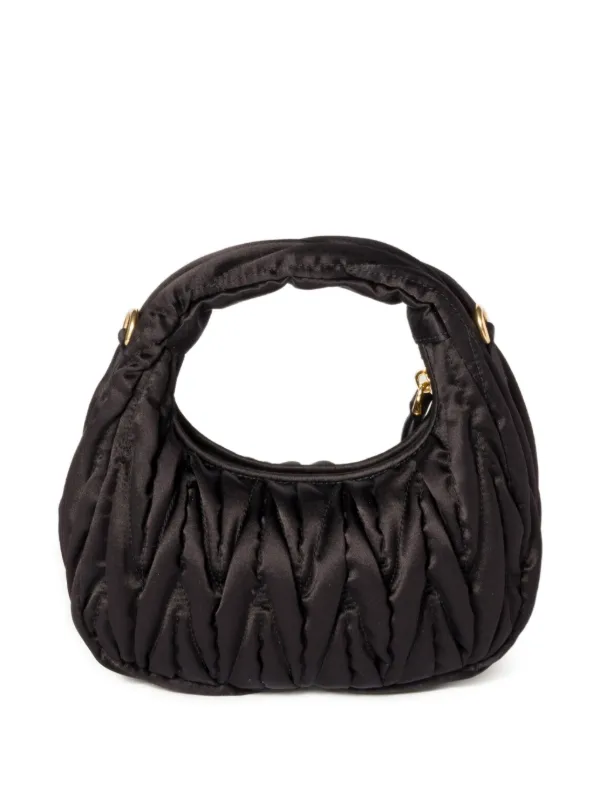 Miu Miu Mini Wander Tote Bag | Black | FARFETCH