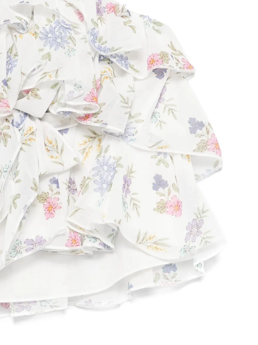Miss Grant Kids Top met bloemenprint Wit