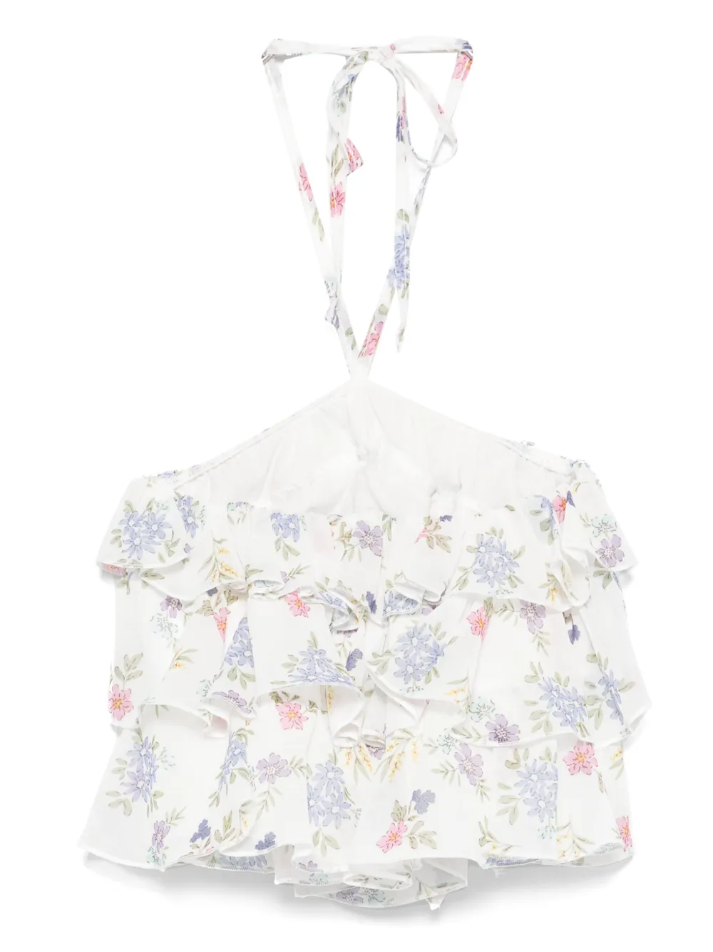 Miss Grant Kids Top met bloemenprint Wit