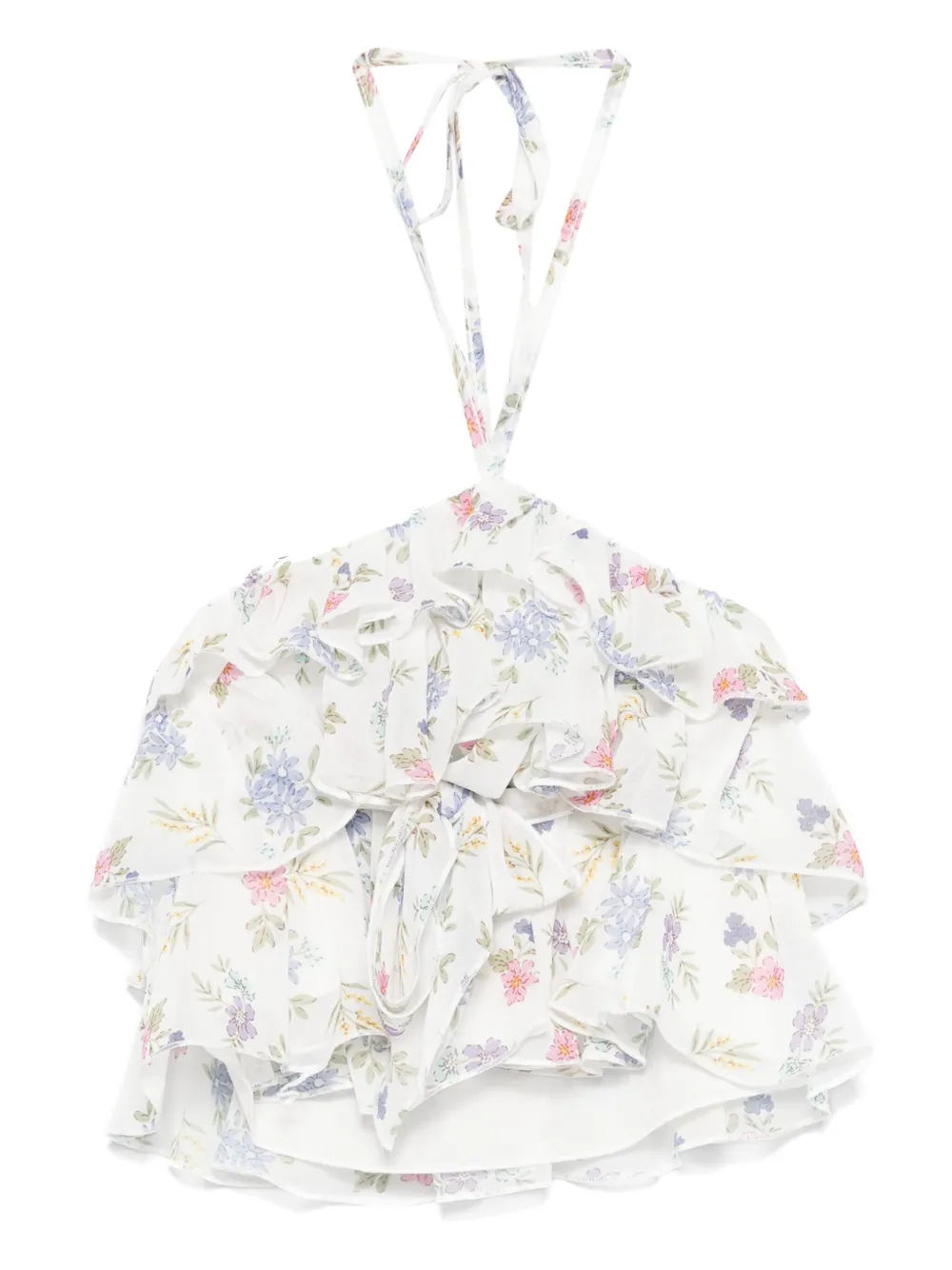 Miss Grant Kids フローラル トップ - ホワイト Miss Grant Kids フローラル トップ - ホワイト