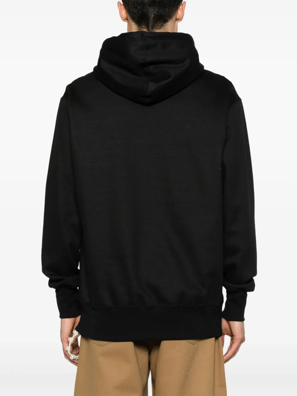 Junya Watanabe MAN Hoodie met patchwork Zwart