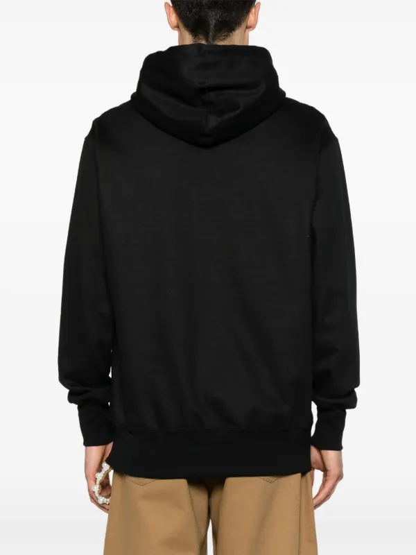 Junya Watanabe MAN patchwork-detail Hoodie | Black | FARFETCH