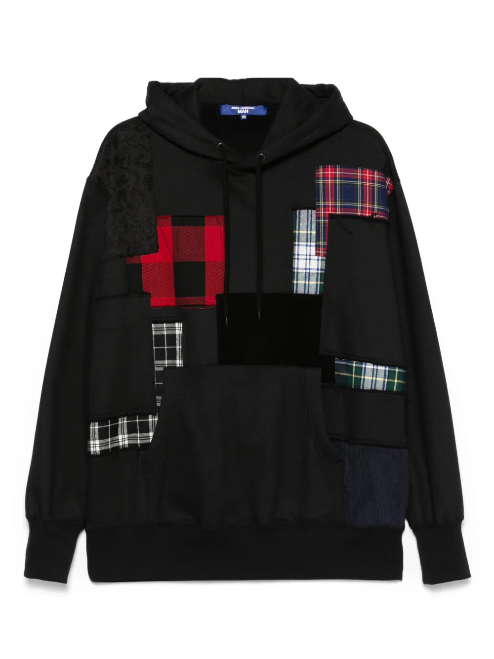 Junya Watanabe MAN hoodie con diseño patchwork | negro | Image 1