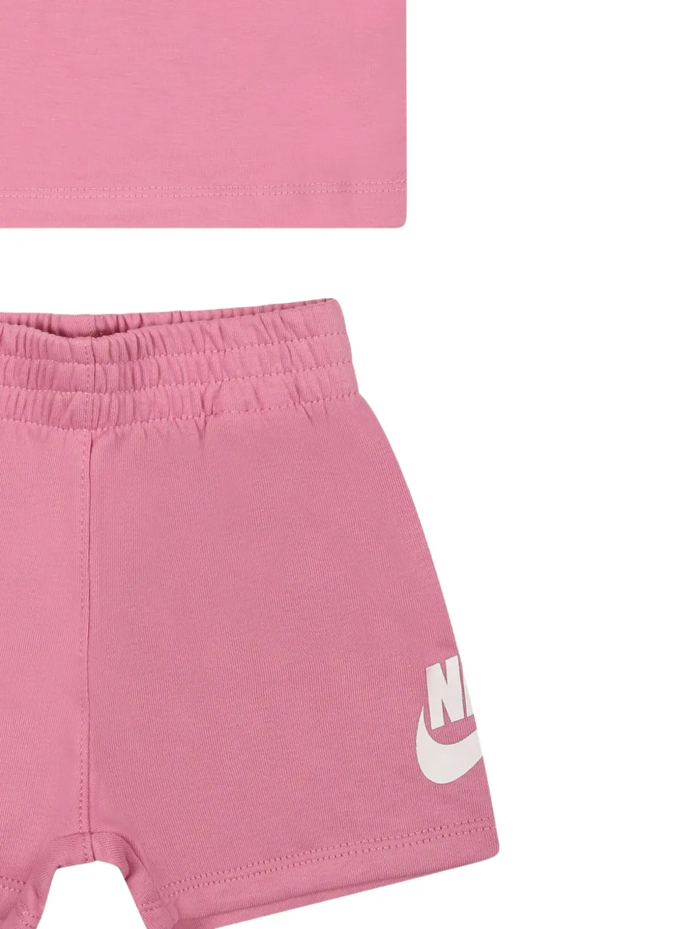 Nike Kids Shorts set met logo Roze