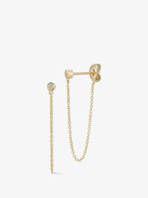 Mateo chain-drop diamond earrings