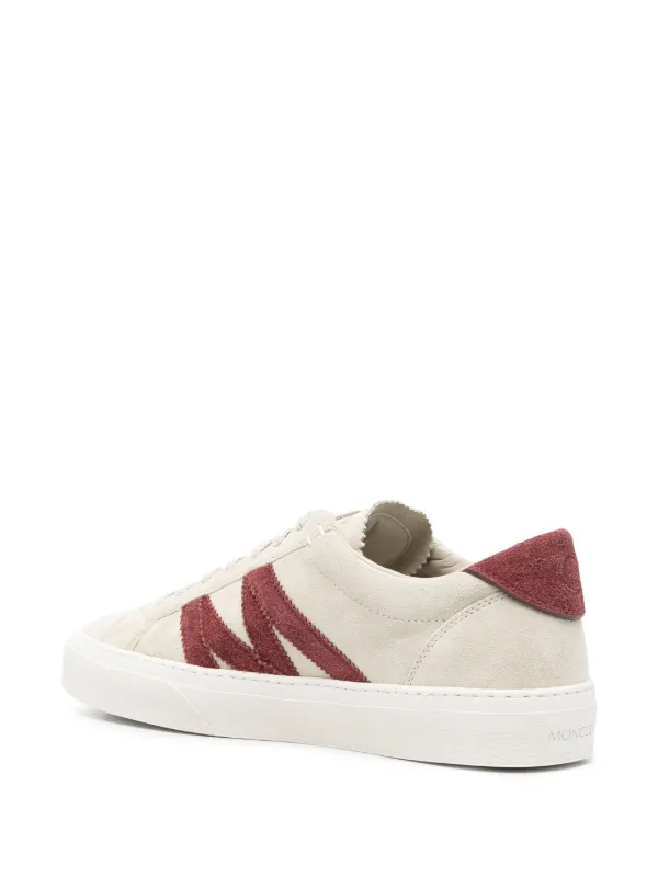 【国内即発】【送料無料】新作★MONCLER★ Monaco M★ Moncler - Monaco M Leather-Trimmed Suede Sneakers - Blue Moncler